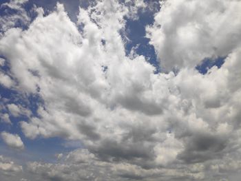 Low angle view of clouds in sky