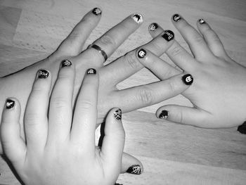 Close-up of woman hand with tattoo