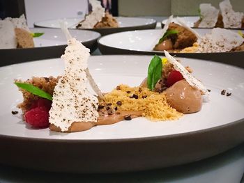 Close-up of food in plate