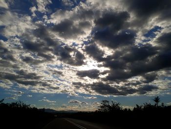 Scenic view of dramatic sky during sunset