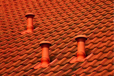 Low angle view of roof of building