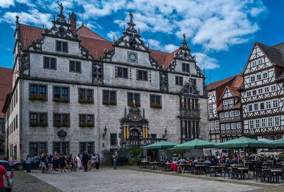 Streetview from old city hann. münden, deutschland