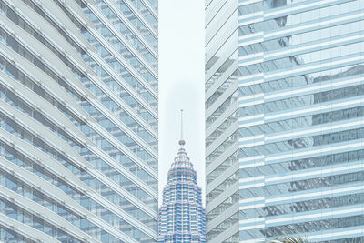 Low angle view of modern building against sky