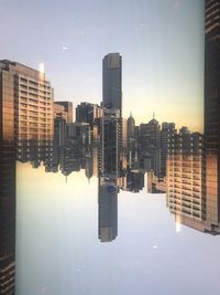 Inceptioned urban reflection photography