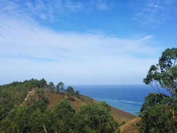 Scenic view of calm sea against sky