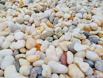 Full frame shot of pebbles