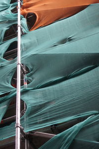 Close-up of boat sailing on sea