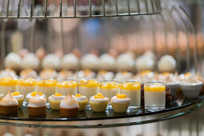 Close-up of candles on table in restaurant