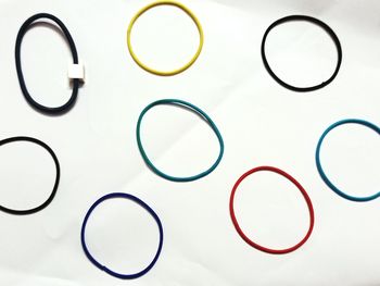 Full frame shot of coins on table