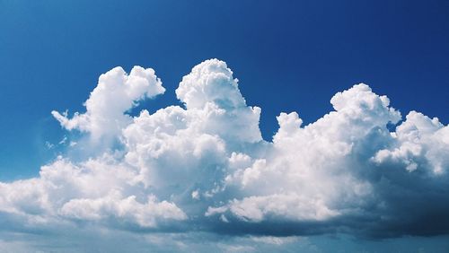 Low angle view of blue sky