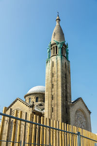 Low angle view of cathedral against clear sky