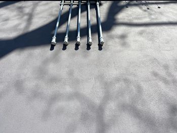 High angle view of swing in playground