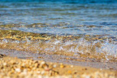 Surface level of sea shore