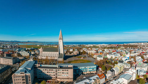 Hallgrimskirkja church in reykjavik.