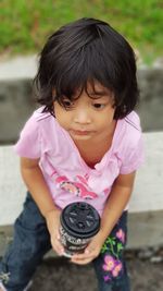 Portrait of girl smiling