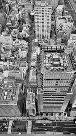 High angle view of cityscape