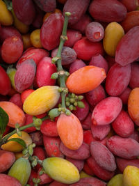 Full frame shot of fruits for sale in market