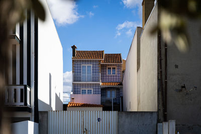 Low angle view of building against sky