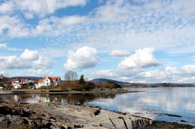 Panoramic view of sea against sky