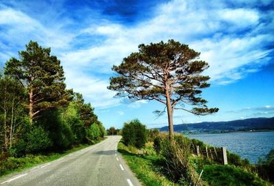 Road passing through landscape