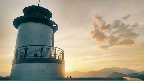 Low angle view of lighthouse