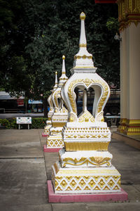 Temple against trees