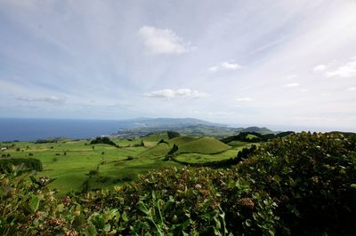 Scenic view of landscape against sky