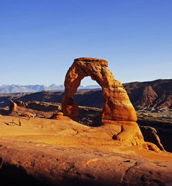 View of rock formations