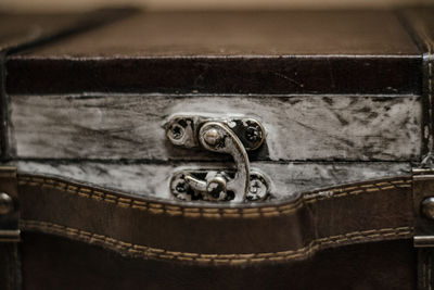 Close-up of door handle