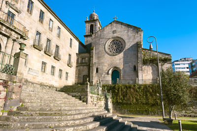 Low angle view of historic building