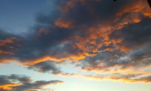 Low angle view of dramatic sky