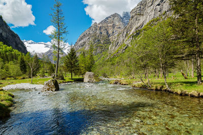 Scenic view of mountain against sky