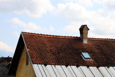 Low angle view of building against sky