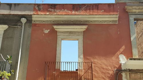 Low angle view of window