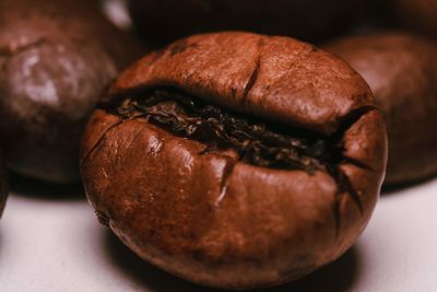 Close-up of burger on table