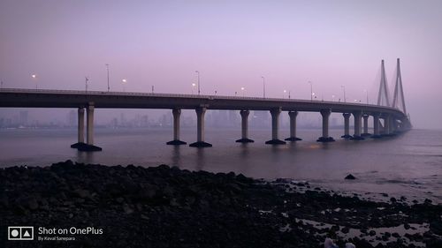 Bridge over sea