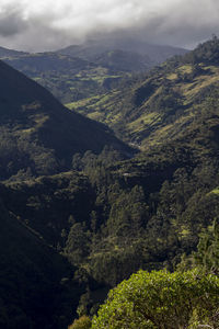 High angle view of landscape against sky