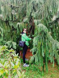 Girl standing in grass