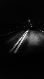 Car on highway at night