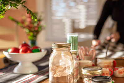 Close-up of food on table in restaurant