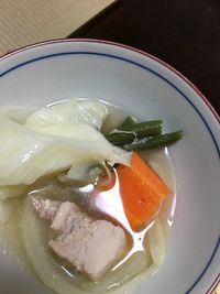 Close-up of served food on plate