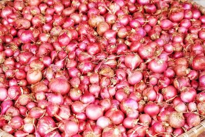 Full frame shot of fruits for sale in market