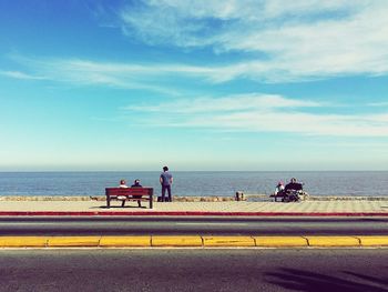 Scenic view of sea against sky