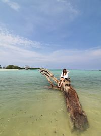 Scenic view of sea against sky