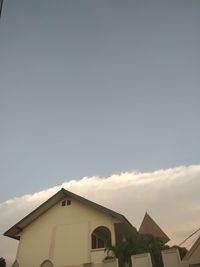 Low angle view of building against sky