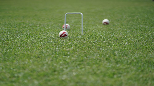 Soccer ball on field