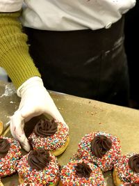 Close-up of woman with ice cream