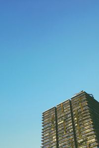 Low angle view of building against clear sky