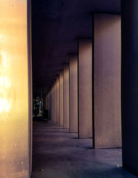 Empty corridor of building