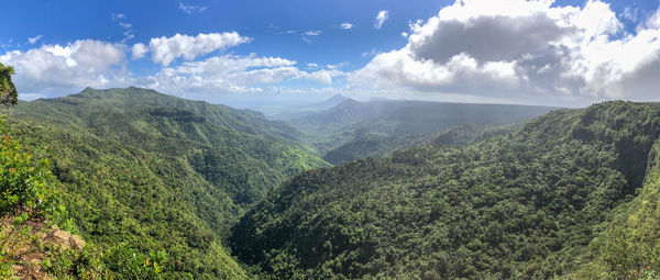 Panoramic view of landscape against sky